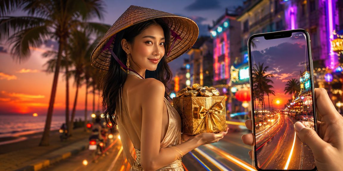 Bãi biển Phú Quốc gợi trải nghiệm nhận voucher bằng điện thoại